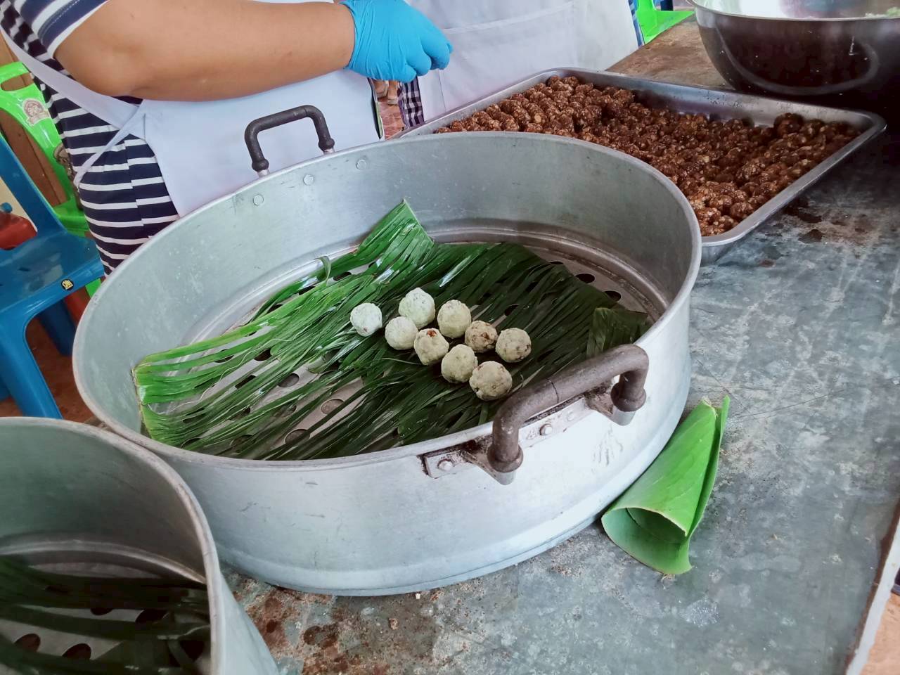 title - สำนักงานการปกิรูปที่ดินจังหวัดอำนาจเจริญ จัดฝึกอบรมโครงการดำเนินงานอันเนื่องมาจากพระราชดำริ ฯ หลักสูตรการทำขนมไทย